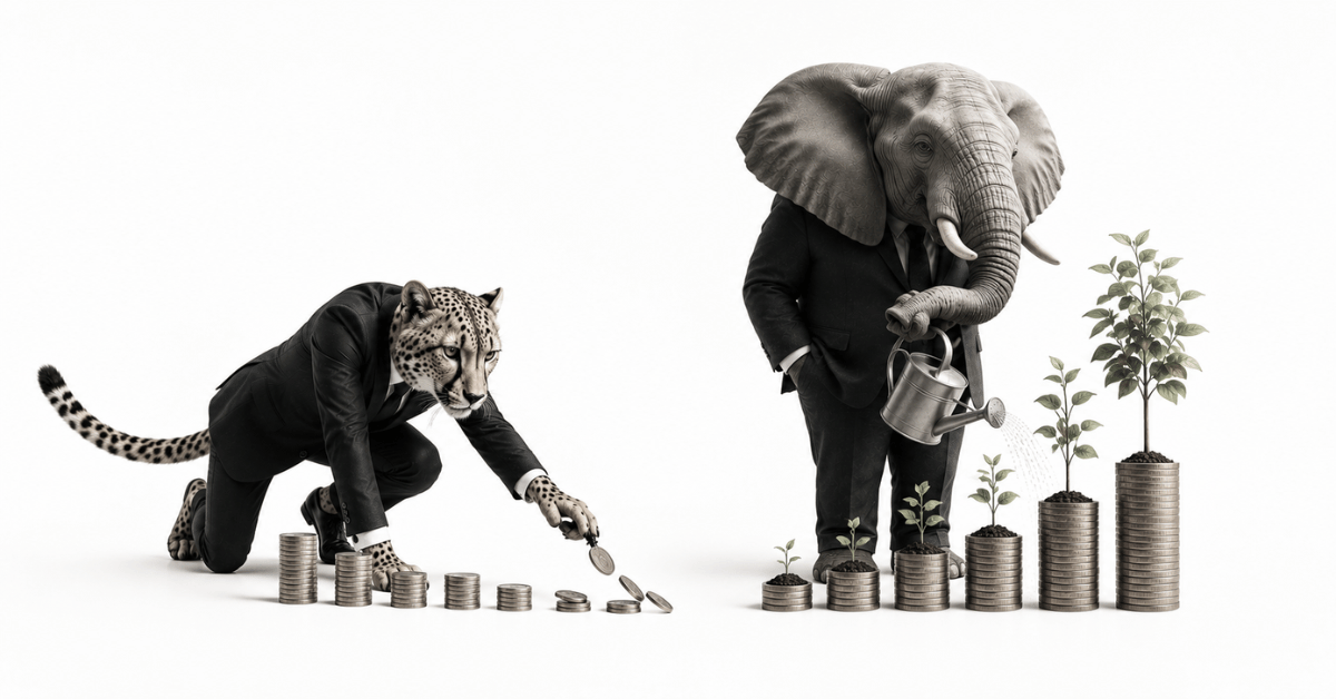 Crescita Aziendale: Il segreto del Compound Marketing vs Trading di breve termine
